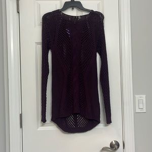 purple holy sweater